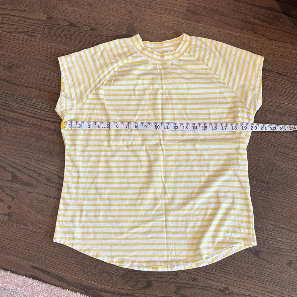 Anthropologie Pilcro Striped Mock Nack Tee - Picture 6 of 7